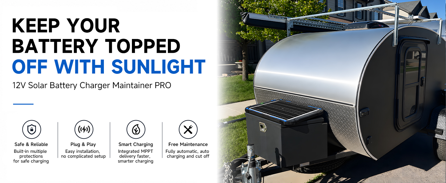 dump trailer solar battery charger