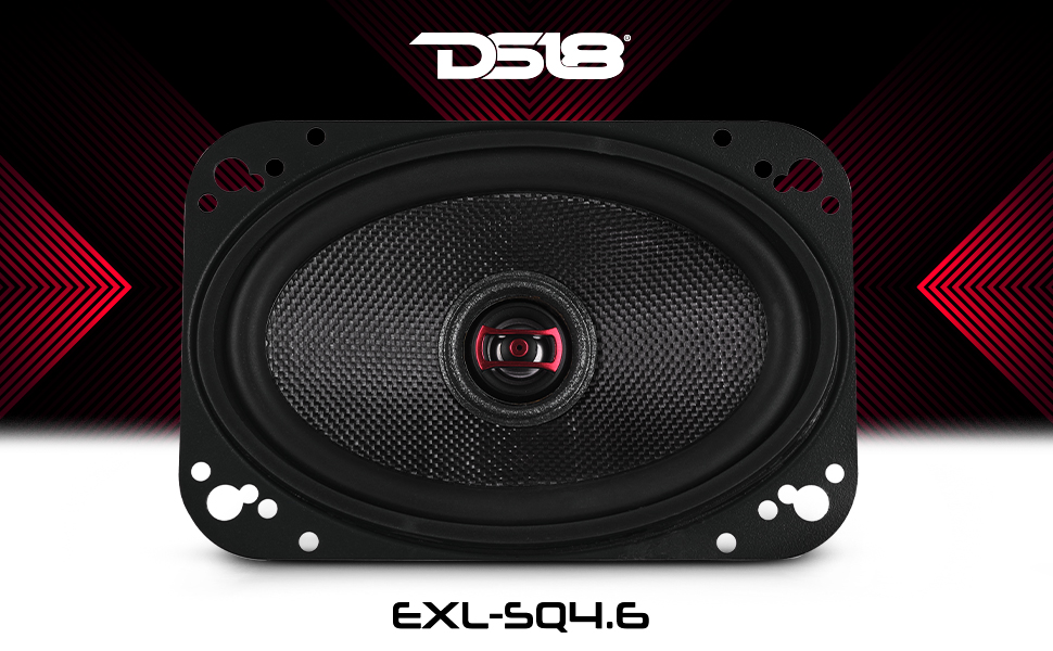 DS18 EXL-SQ4.6 4x6 speakers 4x6 coaxial car speakers 2-way car speakers