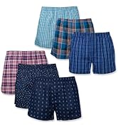 Y's factory Men's Boxer Shorts Multipack – 100% Cotton, Breathable, Comfortable Fit, Assorted Pri...