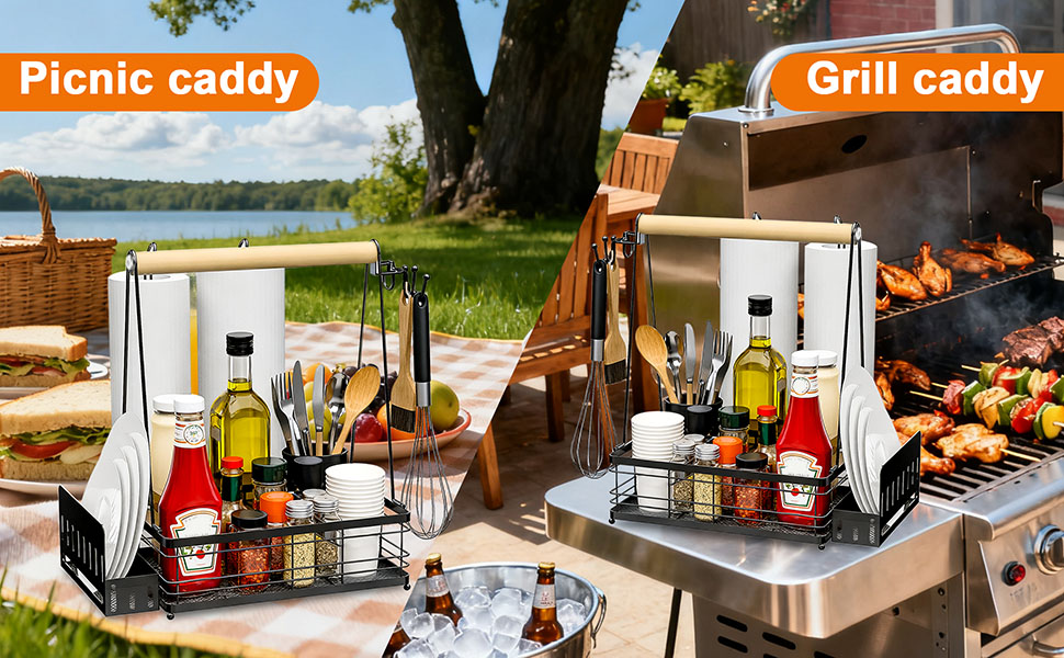 bbq caddy for outdoor grill
