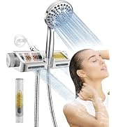 MakeFit Filtered Rain Shower Head with Handheld Combo High Pressure 12'' Rainfall Shower Heads & ...