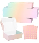 DERZIFUN 10x8x2 Inch Shipping Boxes, 45 Pack Corrugated Packaging Mailer Boxes, Purple Gradients...
