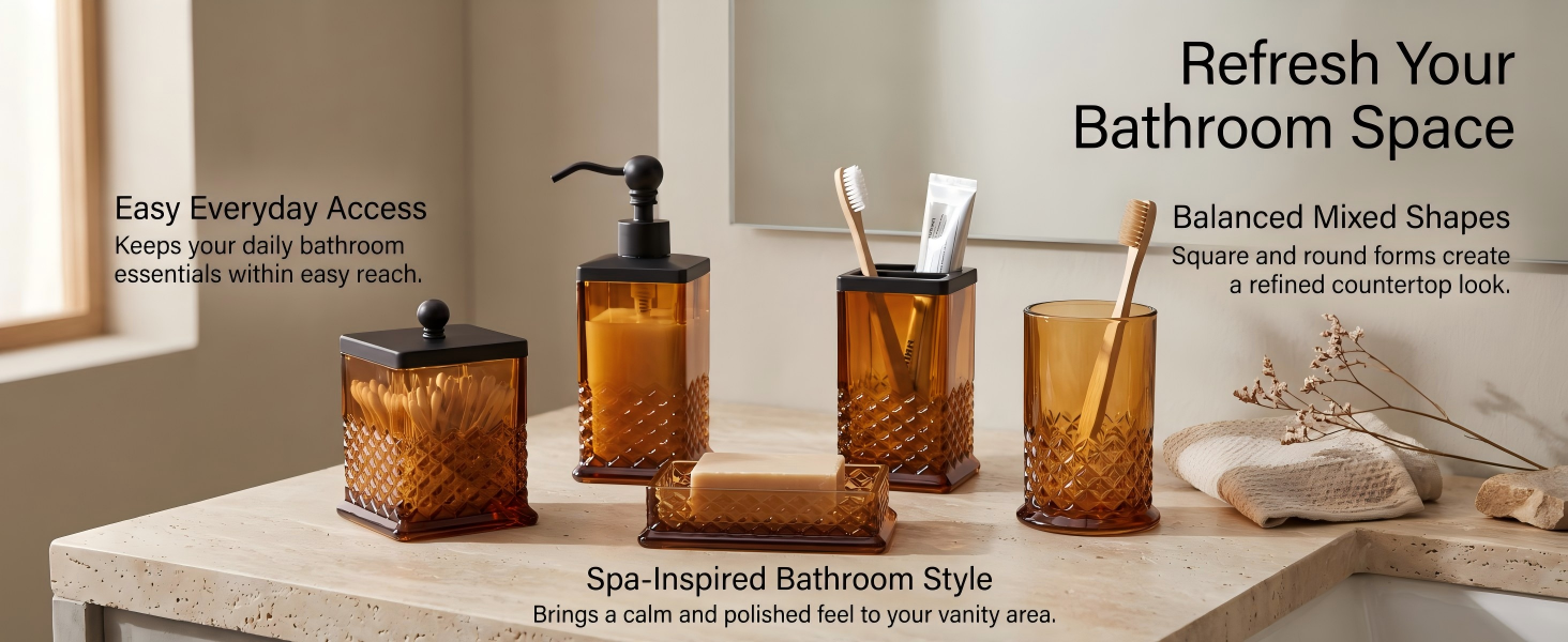 JKE Bathroom Accessories Set