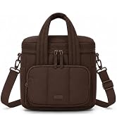 mibasies Lunch Bag for Women, Quilted Insulated Tote with Pocket, Standard | Quilted single-layer...