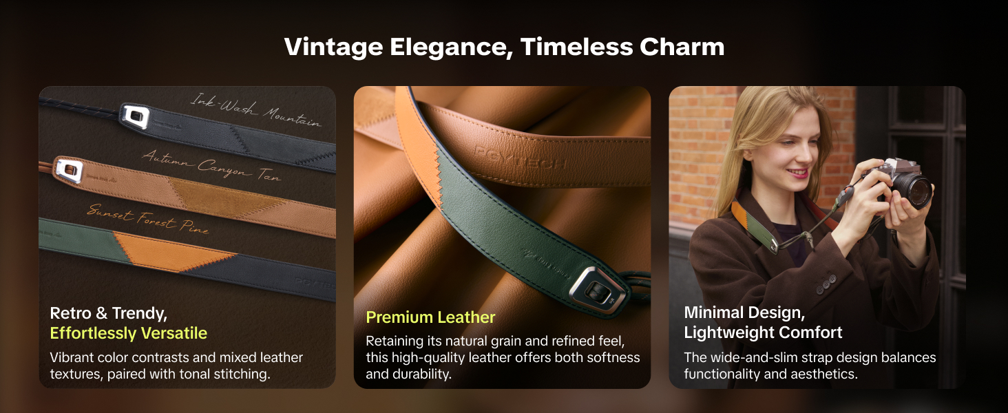 leather camera strap