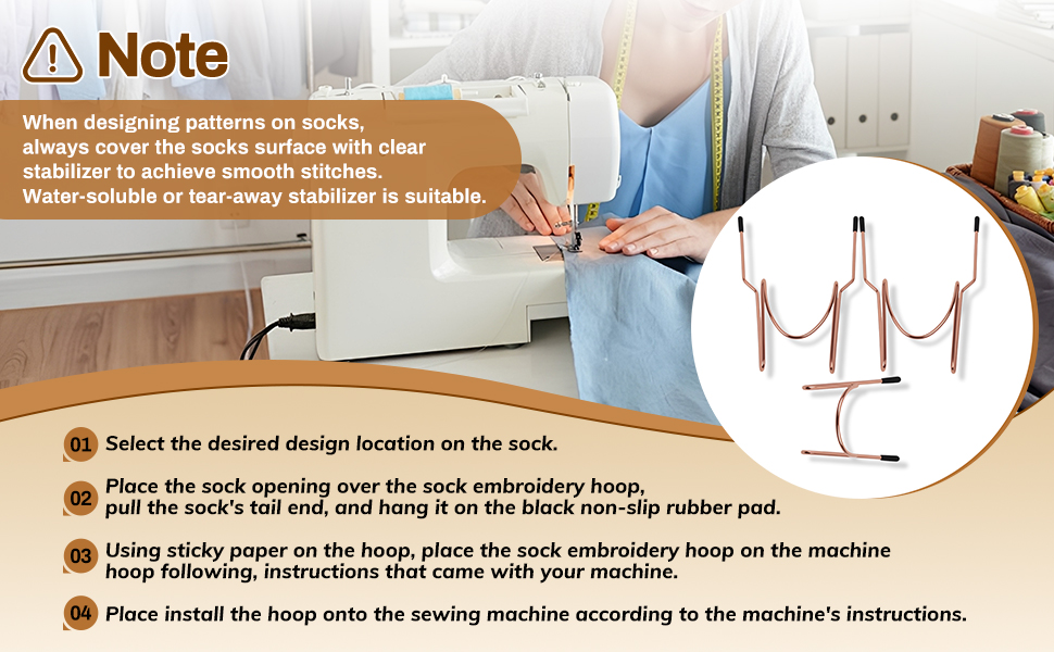 Sock Easy Embroidery Machine Hooping Hoop