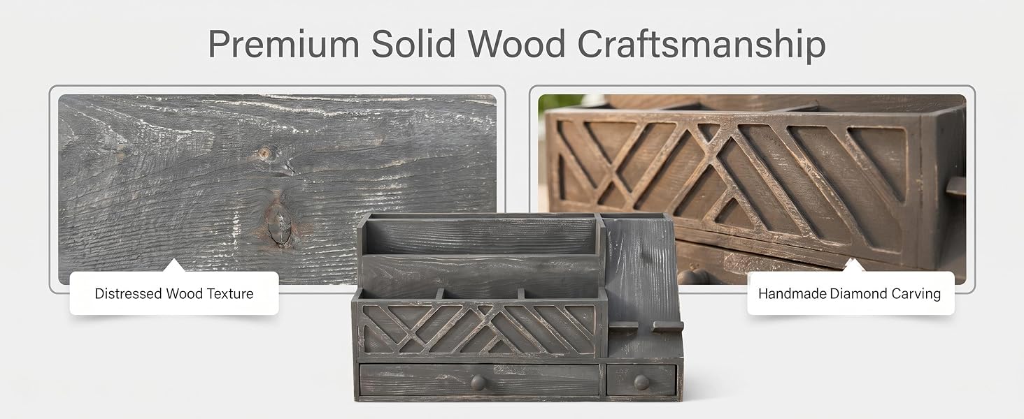 Premium solid wood finish