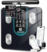 Arboleaf Smart Scale with Handle Display - 8-Electrode Body Pod Fat Scale, 50+ Metrics (BMI, Musc...