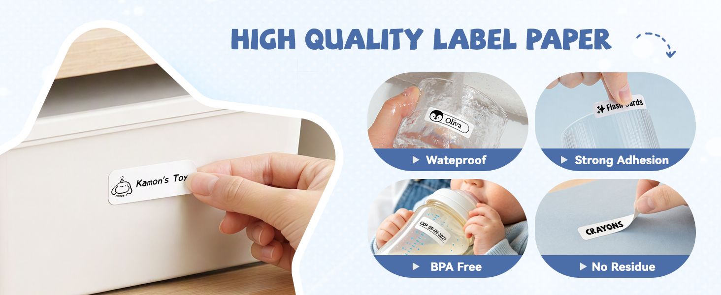 D110 Label Maker with Waterproof Labels