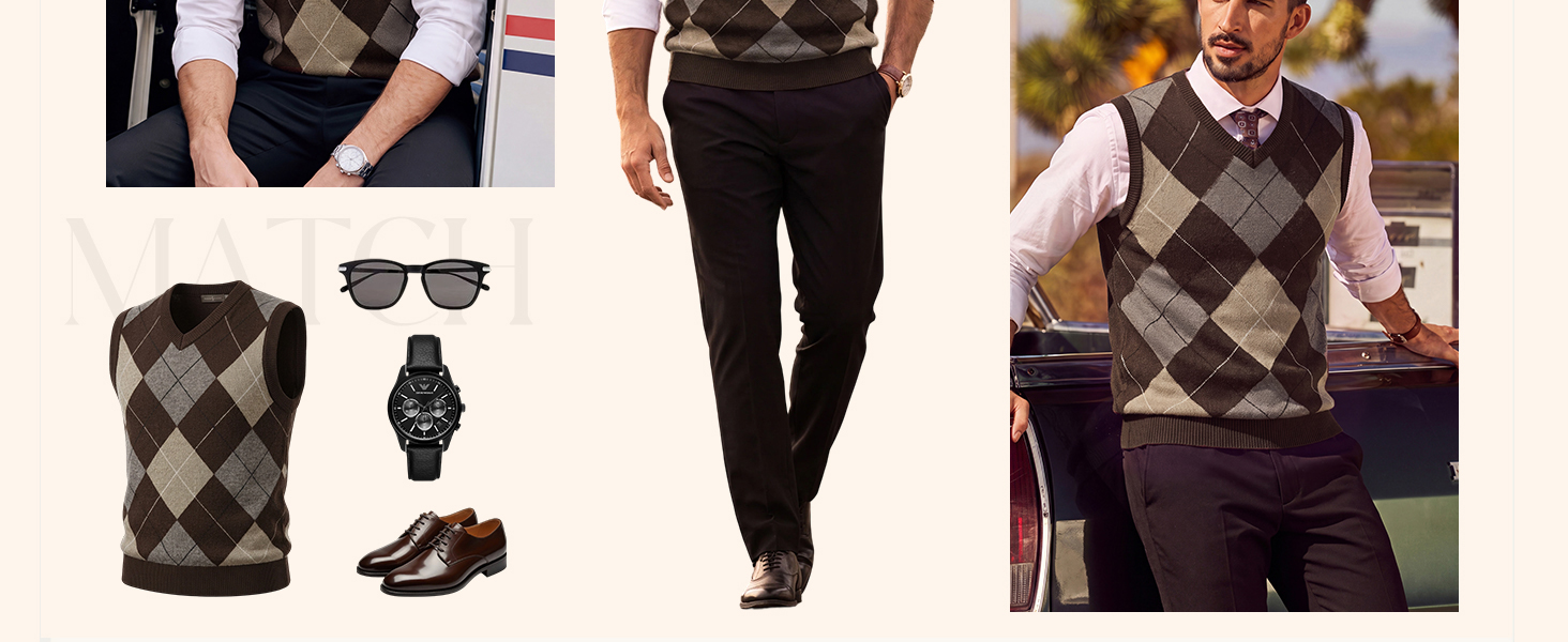 Sweater Vest for men Classic Style