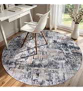Sasttie 2x3 Throw Area Rug, Modern Abstract Small Rug, Pink & Green | Ultra-Soft Faux Wool, Non-S...