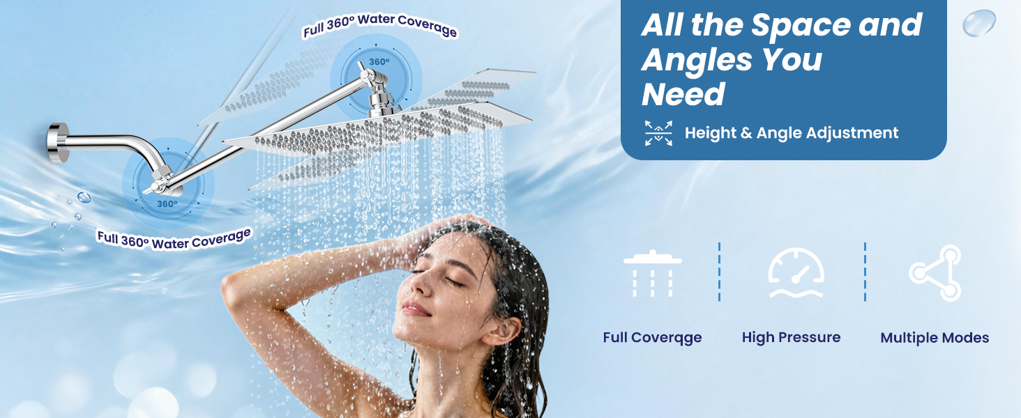 rainfall shower head