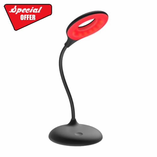Red Light - No Blue Light Lamp - Modern LED Rechargeable Table Lamp - Rechargable Desk Lamp - Table Lamp for Whole House - Bedside Touch Lamp - No Flicker LED (630nm Red)