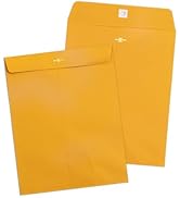 Geofun 11.5 x 14.5 inch Manila Envelopes, Large Yellow Envelopes with Peel & Seal Closure for Eff...