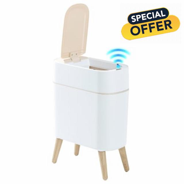 Motion Sensor Bathroom Trash Can with Lid