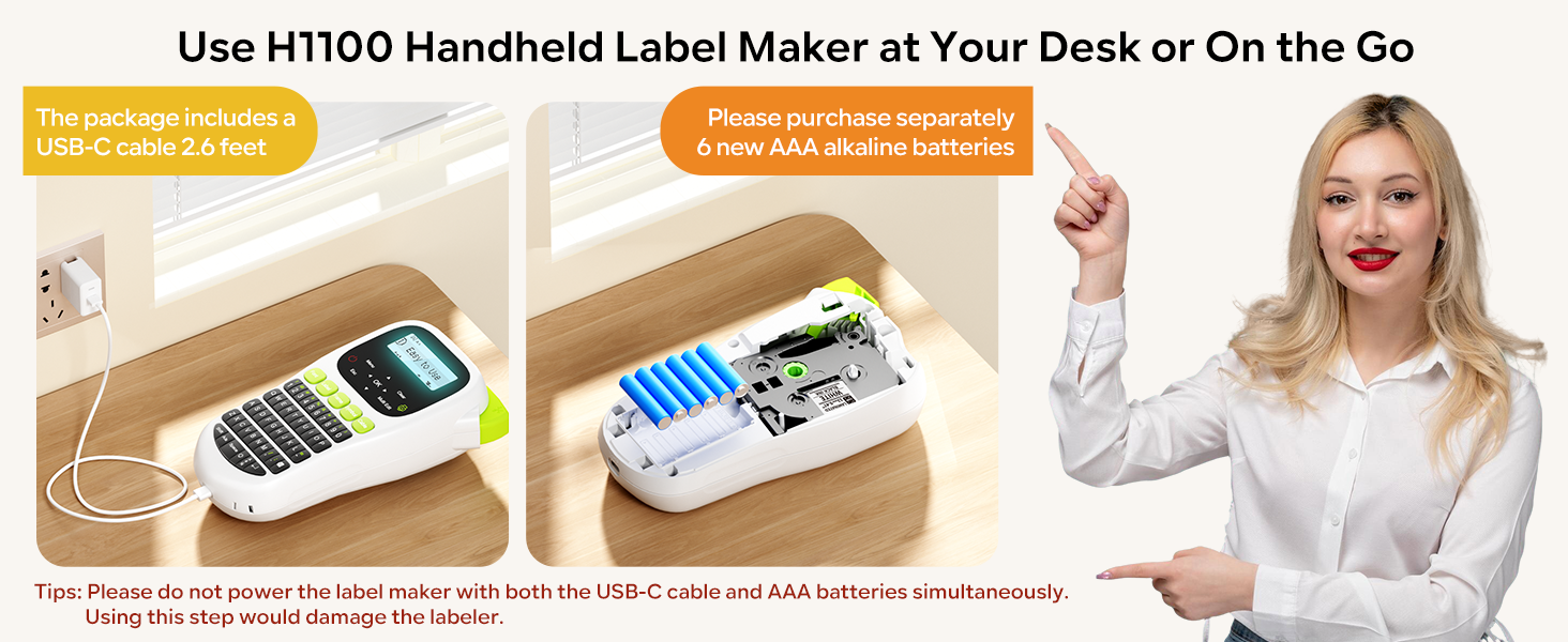 label maker machine with tape laminated