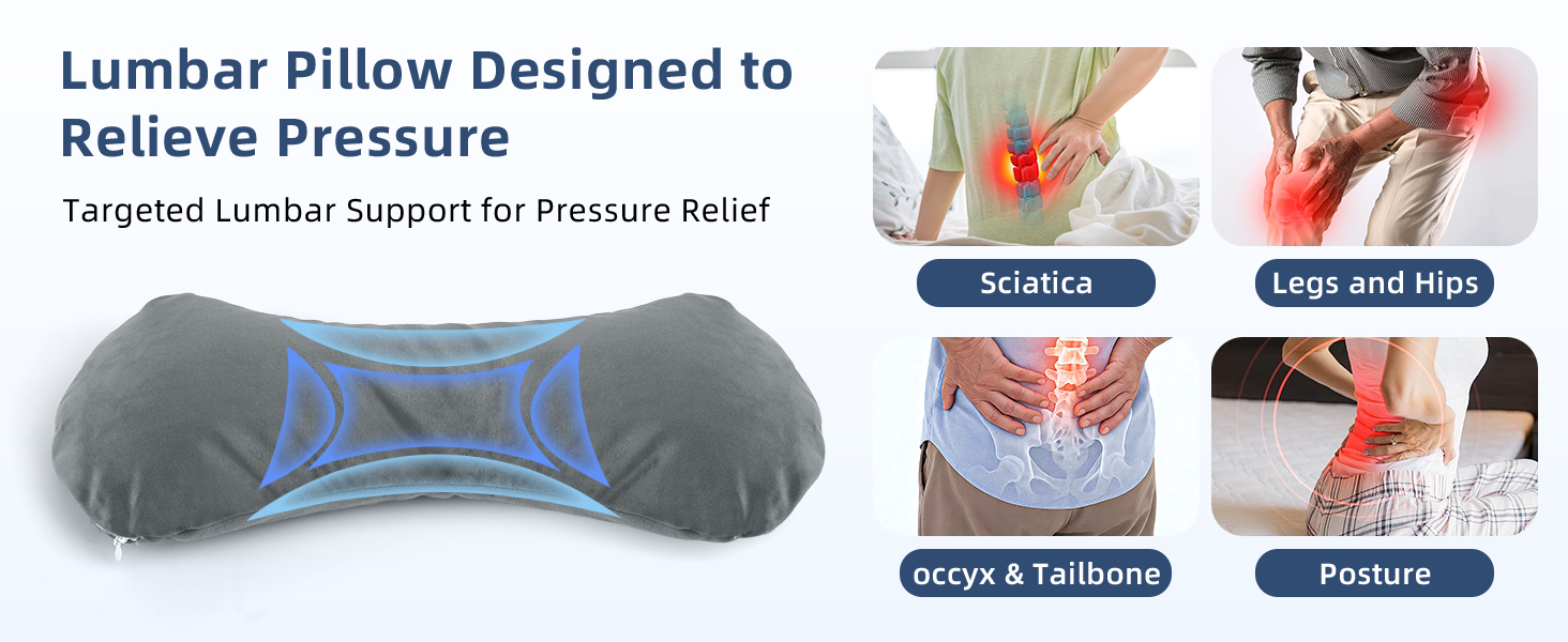 Lumbar Support Pillow for Office Chair, Office Home Essentials
