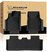 Michelin Vehicle Mat, All-Weather TPE Custom Fit Liner for Tesla Model Y 5 Seat Standard Floor Ma...