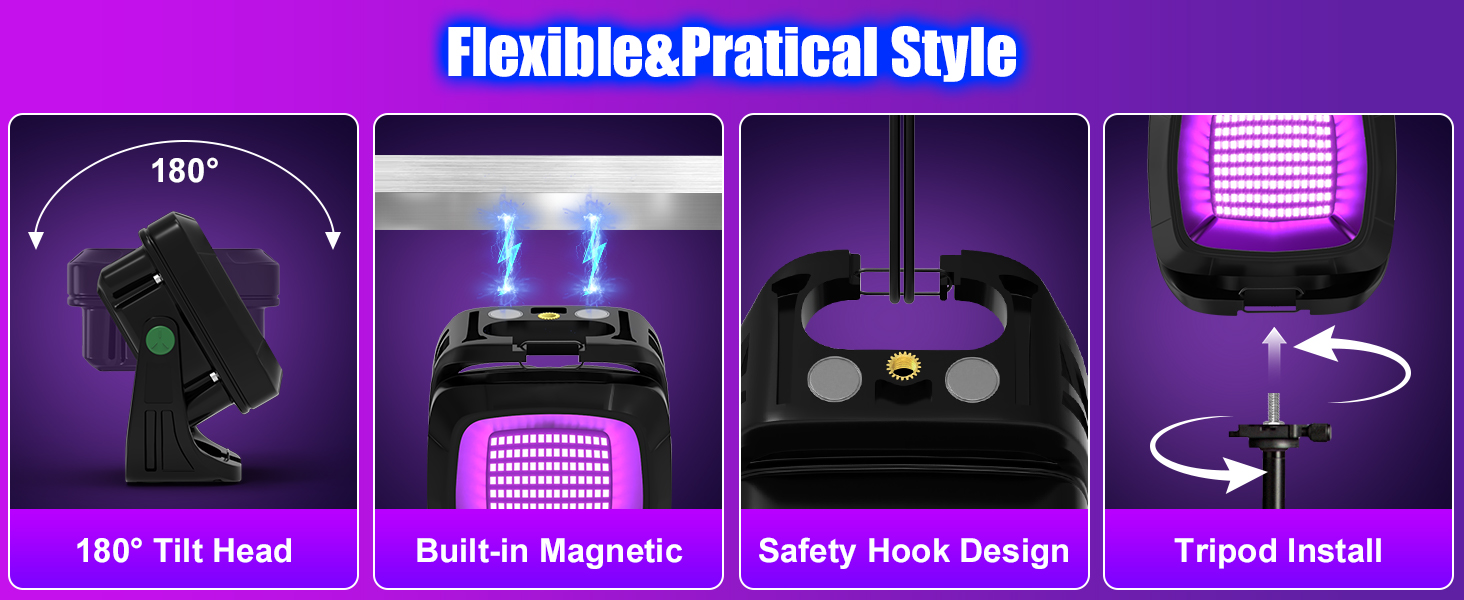 LED BLACK LIGHT RECHARGEABLE