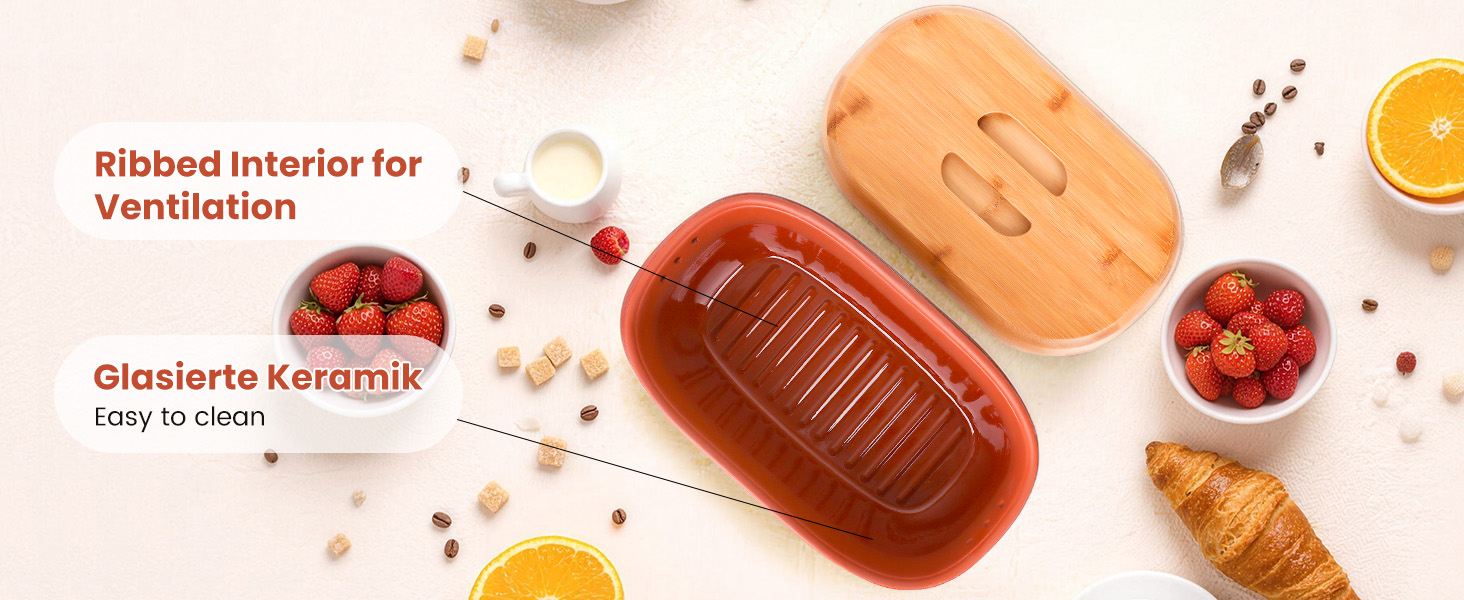 Terracotta Bread Saver Box