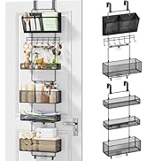 HapiRm Over Door Purse Organizer - Adjustable Purse Storage Rack with Bags Design Metal Basket, W...
