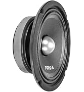 PRV AUDIO 6.5 Midrange Speakers Pair 6MR200A-4, 200 Watts, 4 Ohm Shallow Mount Car Audio Slim Spe...