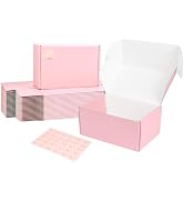 DEZIBOX 9x6x4 Shipping Boxes Medium, 30 Pack Colorful Corrugated Cardboard Mailer Boxes for Small...