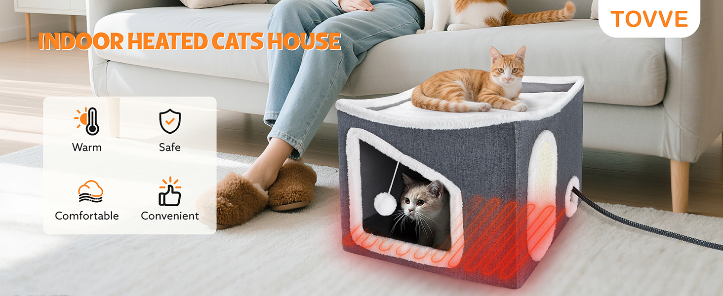 heated cat house