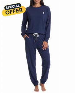U.S. POLO ASSN. Lounge Set Women                                                          Athleisure and Lounge Pajama Sets for Women 2 Piece