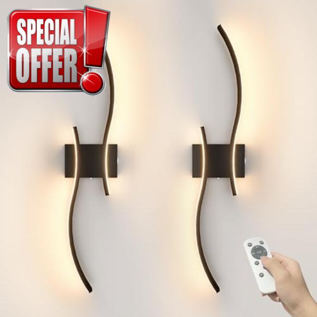 VOLISUN Battery Operated Wall Sconces Set of Two