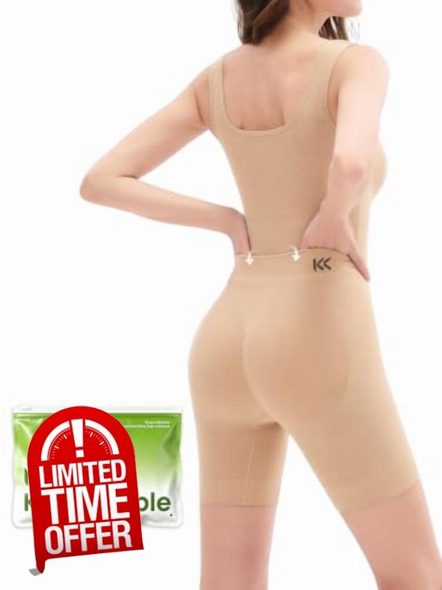Easy-Off Bodysuit Bathroom-Friendly Tummy Control Shapewear                                                          Women's Hip Lift Seamless Full Body Shaper Back Support for Dresses and Everyday Wea