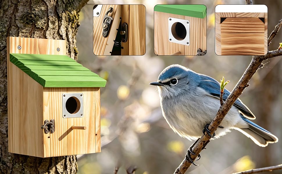 wooden bird houses