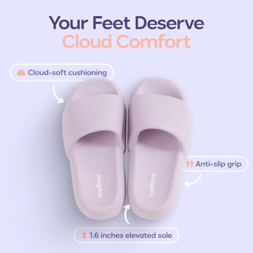 Thick Shock-Absorbing Sole Ultra Soft CloudFoam Cushioning Slides