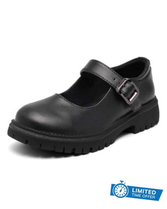 Mary Jane Shoes for Women Vegan Leather Oxford Dress Shoes Cute Buckle Strap Dressy Flats for Work Office School Business Casual Cosplay Teache