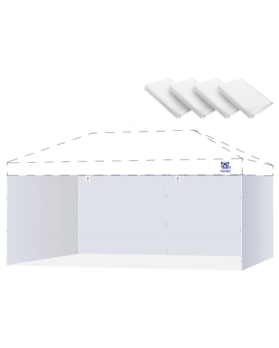 White (4Pcs Sidewalls Only) | Waterproof 99% UV Protection Privacy Enclosure