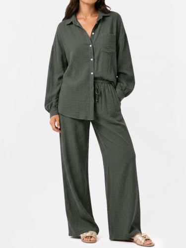 Wid Leg Pant Sets with Pocket