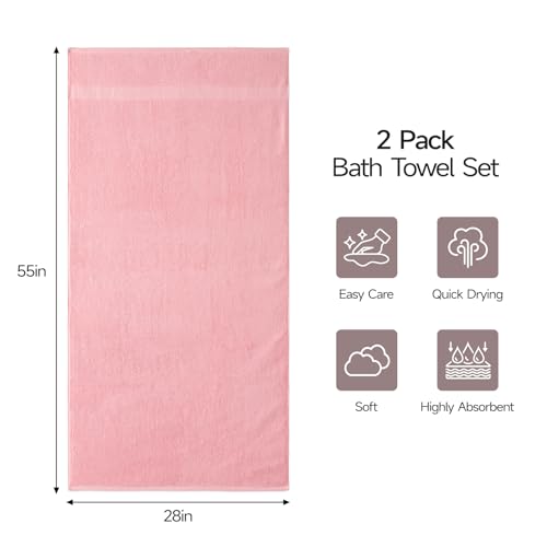 Highly Absorbent & Quick Dry Body Towels for Bathroom
