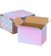 DERZIFUN 10x7x6 Medium Shipping Boxes, 30 Pack Purple Cardboard Mailer Box, Gift Boxes for Packag...
