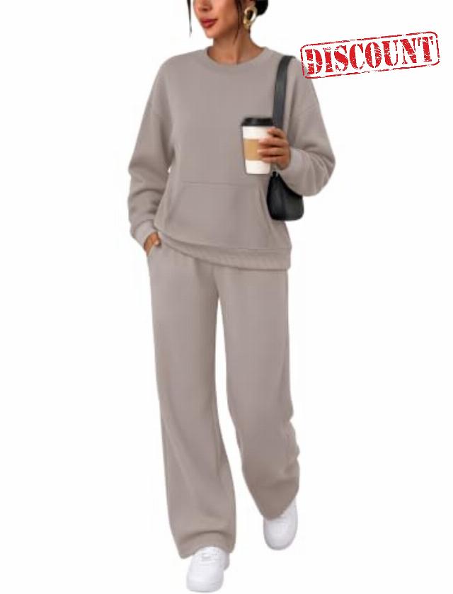 Sampeel Sweatsuits Women 2 Piece Outfit Lounge Sets Tracksuits Fall Fashion                                                          Matchiong Fashion Clothing
