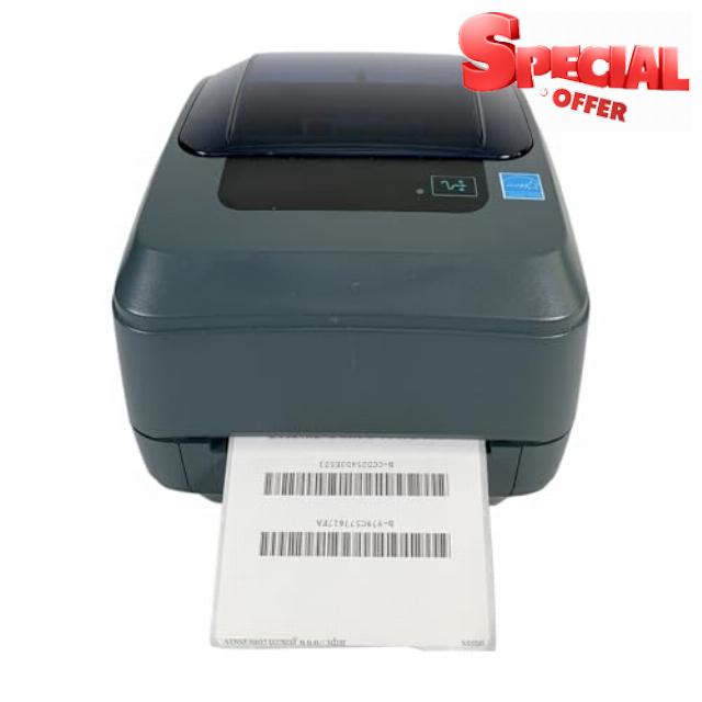 Tekswamp GX430T GX43-102510-000 Thermal Transfer Label Printer 300 dpi USB Serial Parallel