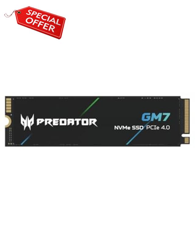 Acer Predator GM7 512GB SSD: M.2 2280 PCIe Gen 4 x4 NVMe 2.0