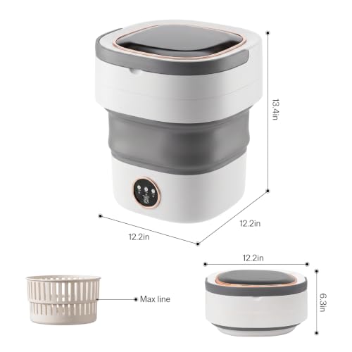 3 Cleaning Modes Space-Saving Laundry Machine for Travel
