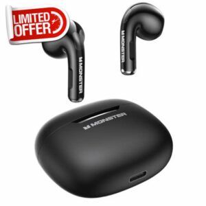 Monster N-Lite 208 Bluetooth 5.4 Wireless Earbuds | Built-In Microphone With Touch Control