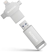 MFi Certified Flash Drive for iPhone iPad 512GB, 3 in 1 Type-C USB Memory Stick Thumb Drive for P...