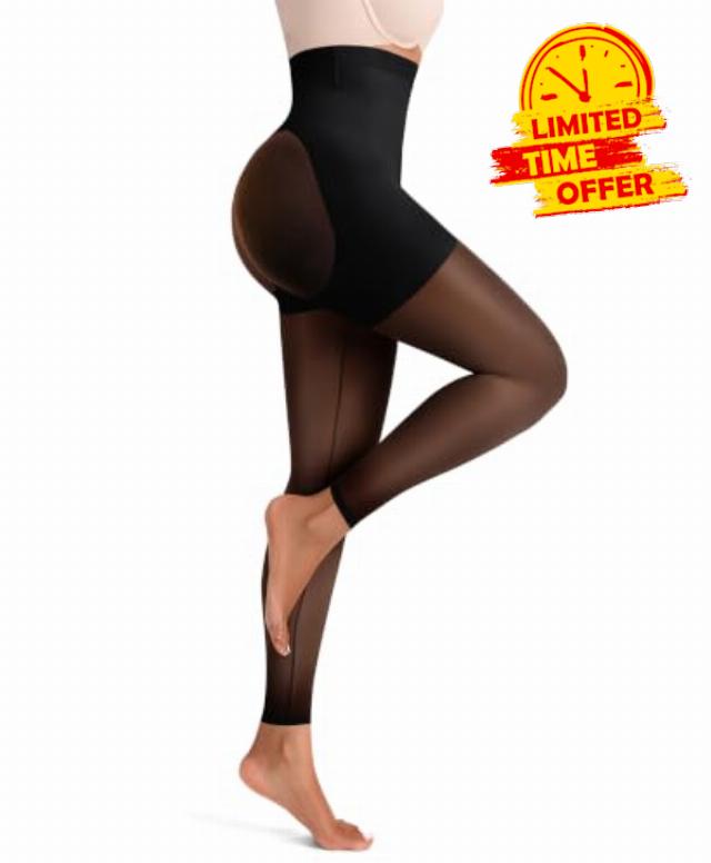 SHAPELLX High Waisted Tummy Control Shapewear Pants Seamless Body Shaper                                                          2-in-1 Shaper & Tights