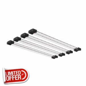 BoostGro LED Grow Light Full Spectrum 5000K Daylight + 660nm Red Linkable Indoor Plant Lighting Fixture Tubes (3FT