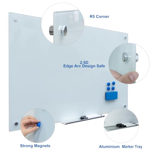Large Frameless Wall Mounted for Office