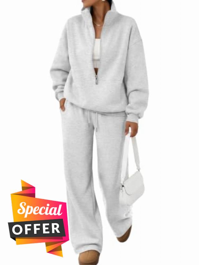 Trendy Queen Womens Sweat Sets Oversized Sweatsuits Fall Outfits                                                          Fleece Lined