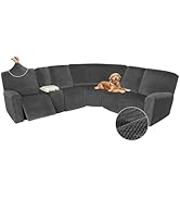 Arfntevss Recliner Sectional Couch Covers 1OO% Waterproof L Shape Sofa Cover for Reclining L Shap...