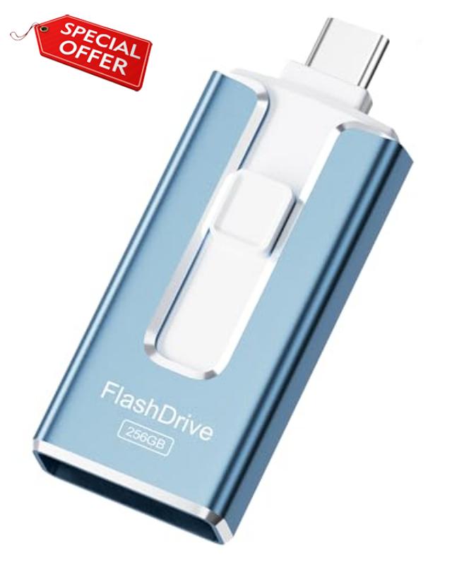 MFi Certified 256GB Flash Drive for iPhone